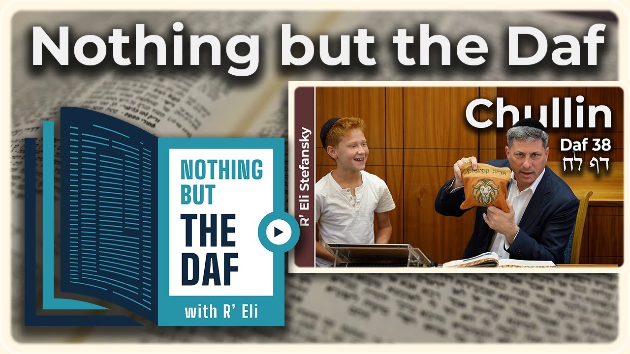 CHAZARAH - Chullin Daf 38 | "Nothing but the Daf" with R' Eli Stefansky