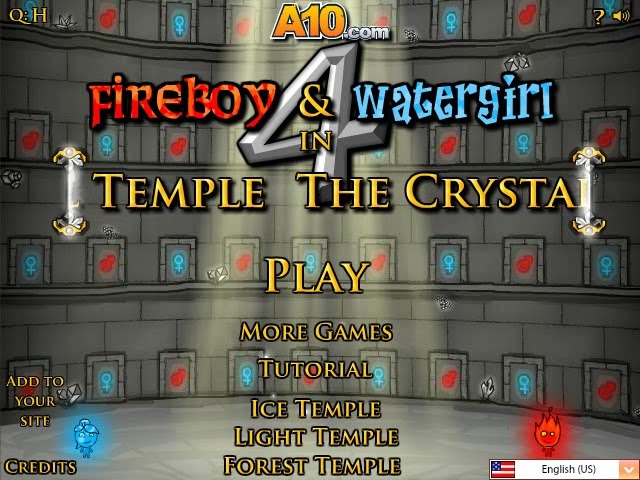 Fireboy and Watergirl 4: The Crystal Temple  Play Fireboy and Watergirl 4:  The Crystal Temple on PrimaryGames