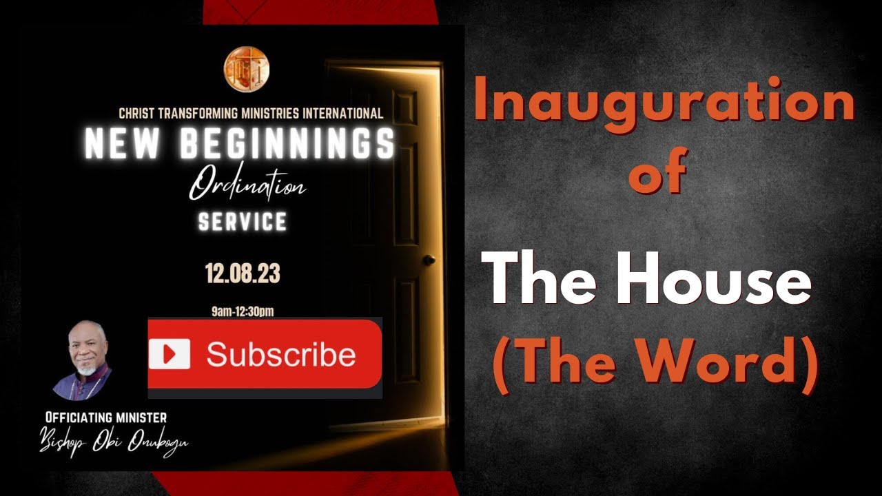 New Beginnings Inauguration Of The House (Word) YouTube
