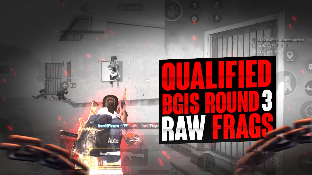 BGIS ROUND 1 and ROUND 2 🙌|| RAW FRAGS 🔥|| ASSAULTER POV ☠️|| IPHONE 13 ...