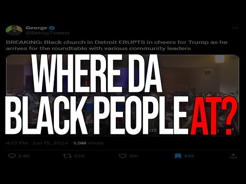 Trump Visits A Black Church In Detroit