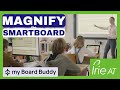 Magnify the Smart Board with My Board Buddy, from Sensotec #accessibility #visionloss