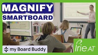 Magnify the Smart Board with My Board Buddy, from Sensotec #accessibility #visionloss