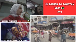 LONDON TO PAKISTAN VLOG PT.1 🇵🇰 | Karachi to Lahore | Trying Pakistani snacks for the 1st time 🇵🇰