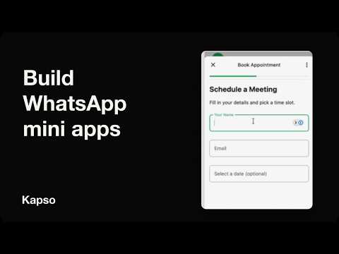 Build a WhatsApp Appointment Booking Flow