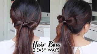 How to: HAIR BOW TUTORIAL | Easy Hairstyles for Long Hair