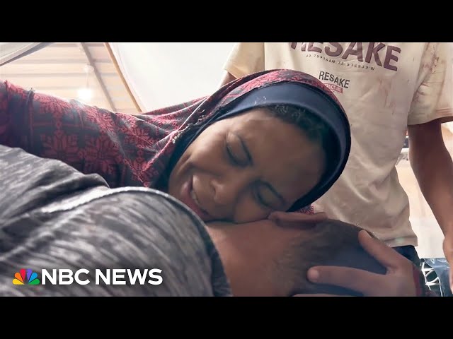 Widow mourns for the father who will never see his child in Rafah