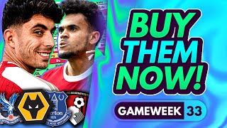 FPL GW33 Buy These Double Gameweek Players NOW! - GW34 Transfer Guide / Bench Boost? 🤔 | FPL 2023-24
