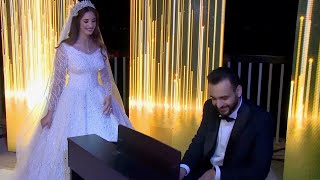 Groom plays Perfect on Piano for his Bride at their Wedding - and its a magic moment!