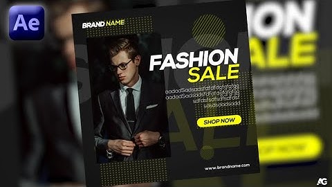 After Effects Tutorial - Social Media Poster Animation - No Plugins