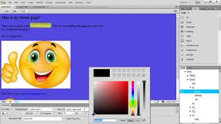 HTML DreamWeaver Styling Text