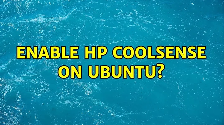 Enable HP Coolsense on Ubuntu?