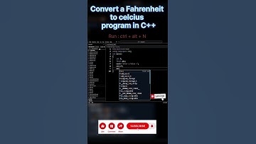 program of convert fahrenheit celsius in C++ |#shorts #youtube #ytshorts #trending #youtubeshorts