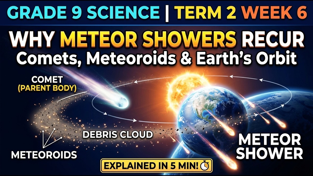 Grade 9 Science | Term 2 Week 6: Why Meteor Showers Recur – Comets ...