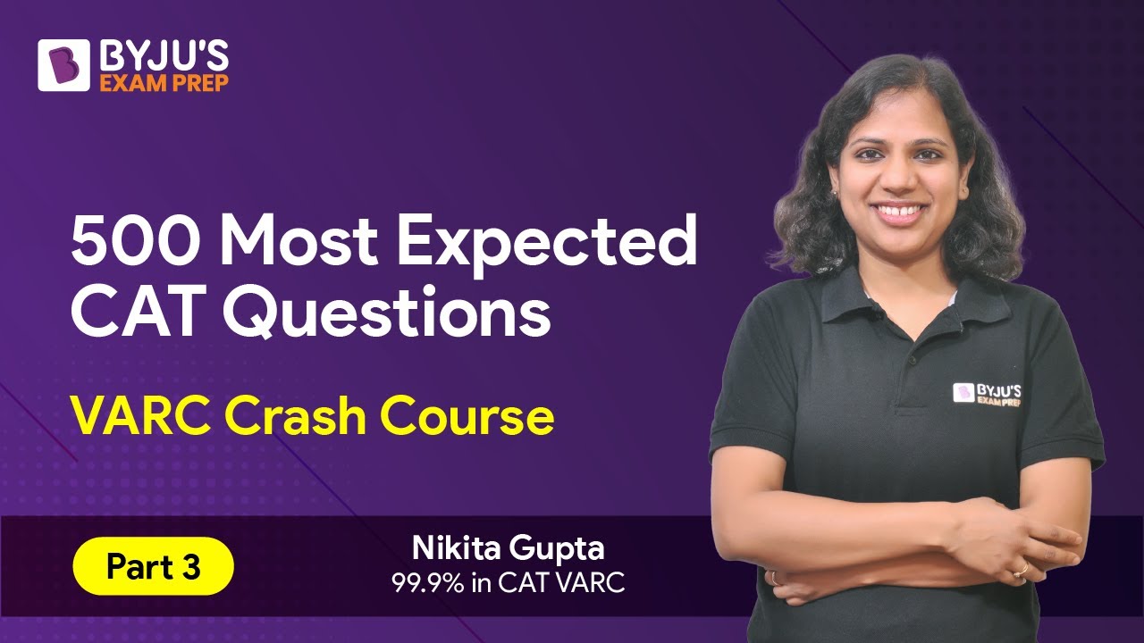 CAT 2023 | 500 Most Important CAT VARC Questions | CAT Verbal Ability ...