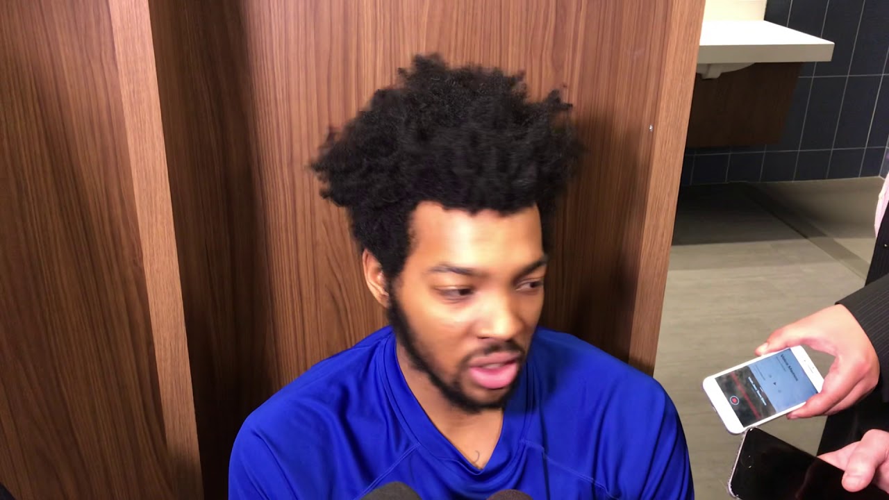 K.J. Lawson after win over Northeastern - YouTube