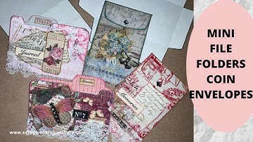 MINI FILE FOLDER BOOKLETS, COIN ENVELOPES ~FREE TEMPLATES