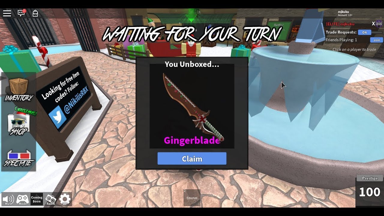 Unboxing Gingerblade Not Clickbait Youtube - nikilisrbx codes