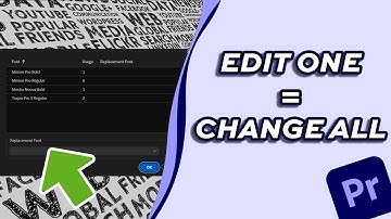 How to Change All Text at Once in Premiere Pro | Global Text Update Tutorial