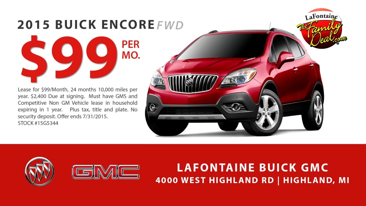 Buick Lease Specials At Lafontaine Gmc Of Highland Drivethroughsummer You