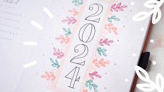 2024 bullet journal setup | plan with me | simple beginner friendly setup ✨