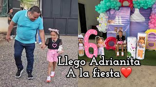Miguel muy emocionado entró con Adrianita a su fiesta de cumpleaños #6 felicidades mi amor❤