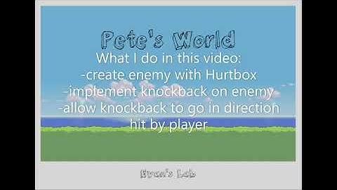 GODOT - Enemy Hurtbox and knockback - Pete