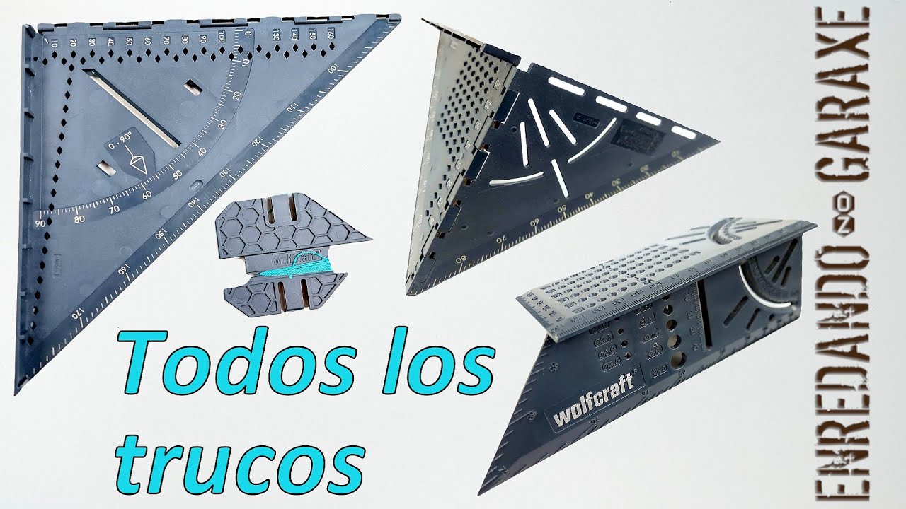 wolfcraft España - Con nuestra escuadra 3D 💪 además de: - Trabajar con  piezas trimendionales como vigas y tubos - Hacer de tope de 45° y 90° para  medir y marcar de