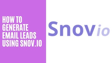How to generate email leads using Snov.IO