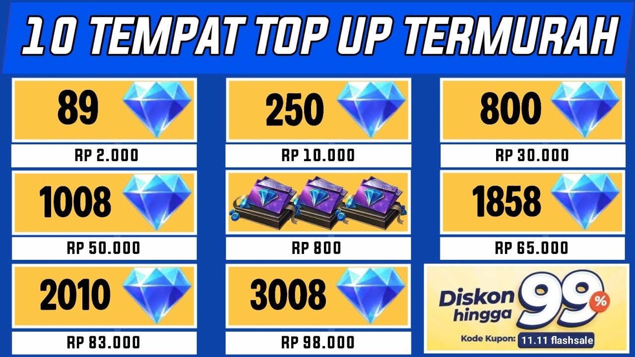 10 TEMPAT TOP UP DIAMOND MOBILE LEGENDS TERMURAH 2025 ! TEMPAT TOP UP DIAMOND MLBB MURAH 2025