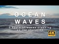 Ocean waves  3 hours of waves crashing and hitting the shoreline and beach  relaxation ambience 4k