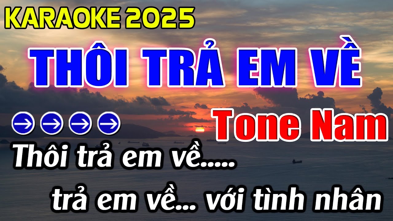 Thôi Trả Em Về Karaoke Tone Nam Karaoke Hoàng Giang 62