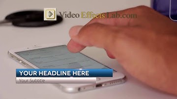 Animated Lower Third Overlay video ID OL6 Video Effects Lab