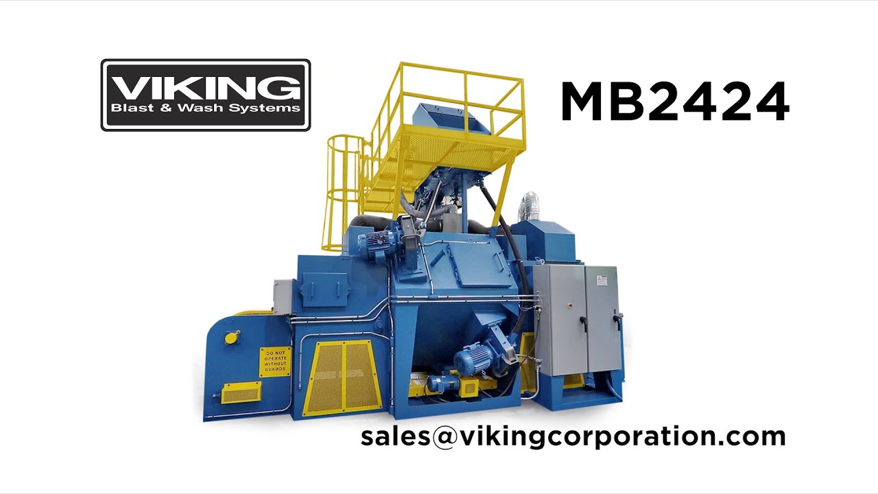 Mesh belt blast machine-MB2424 from Viking Wheel Blast Systems