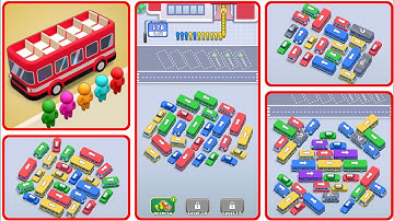 Bus Escape:Traffic Jam Answers || Bus Escape: Traffic Car Jam Puzzle All Levels 1-10 Game Solution