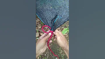 Tying Tarp Corner Knot Tent Corner Knot Rope Knot Camping 