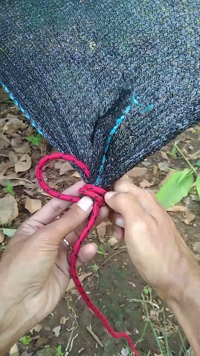 Download lagu Tying Tarp Corner Knot - Tent corner knot #rope #knot #camping