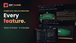 Rep Range Poker complete walkthrough: Poker Trainer and Heuristics tool for Real poker situations