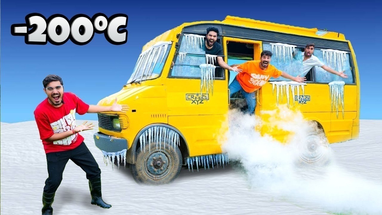 We Made Coldest Bus In The World🥶  इसमें इंसान की कुल्फी जम जाएगी   Crazy XYZ