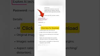 AI Se Password Protected PDF Banao #aitech