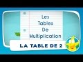 Comptines pour enfants  la table de 2 apprendre les tables de multiplication