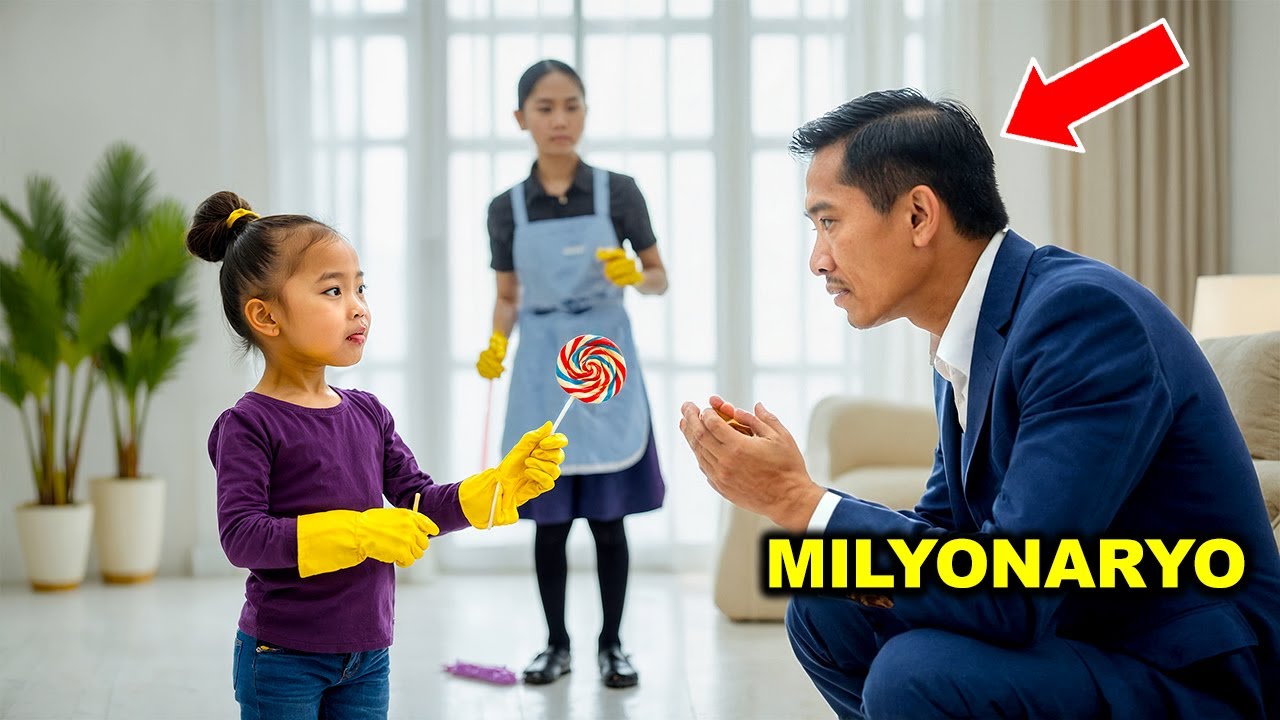 Walang Naglakas-loob Kausapin ang MILYONARYO... Hanggang Sa Nag-alok ng Lollipop ang Anak ng Janitor