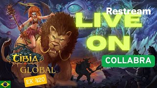 🔴TIBIA LIVE EK 425 DOBLE XP/SKILL COLLABRA GLOBAL