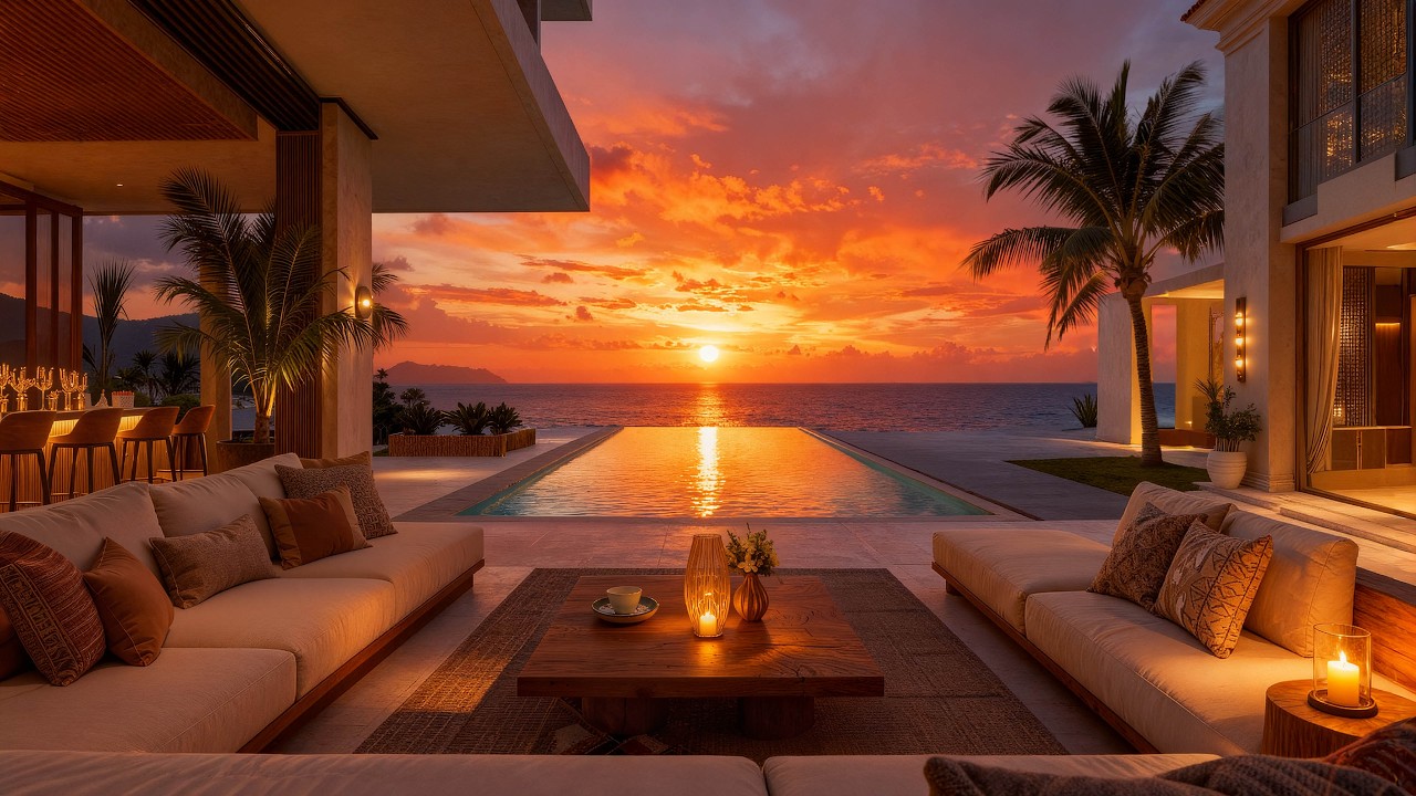 Smooth Sunset Jazz with Ocean Breeze – Calm Seaside Music for Stress Relief