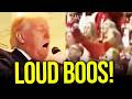 Everyone BOOS TRUMP in Huge EMBARRASSMENT