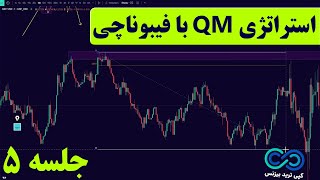 آموزش رایگان ترید در فارکس با استراتژی qm و فیبوناچی [آی سی تی + اف وی جی] - جلسه 5