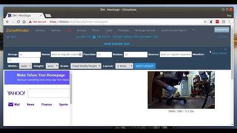 ZoneMinder Collapsible Headers