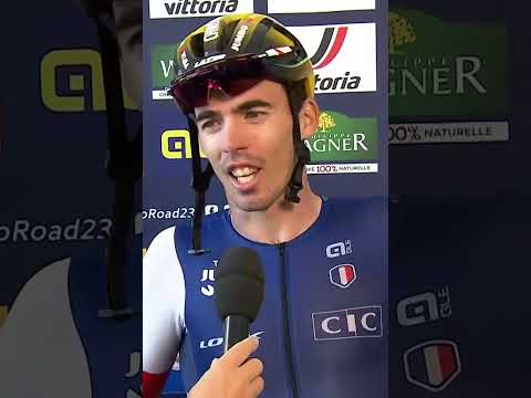 🇫🇷🏆La réaction de Christophe Laporte après son titre de champion d'Europe #shorts #cycling