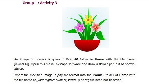 Std 10 | SSLC IT Exam 2021 | Group 1 | Activity 3