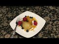 Poached apple and pear with caramel sauce/ syrup - YouTube